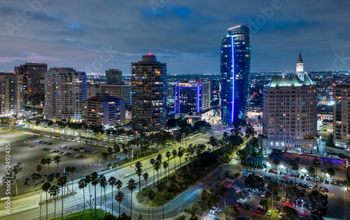 Long Beach Architecture at dusk  © PixilRay