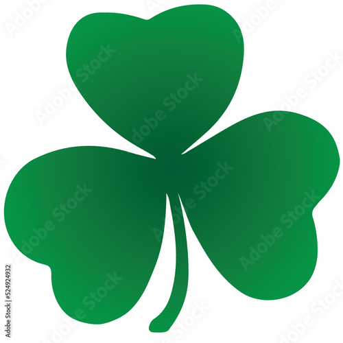 Shamrock vector trefoil and quadruple. An illustration element for St. Patrick's Day. Symbol of Ireland.