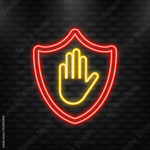 Advertising with ad blocked for promotion design. Vector illustration