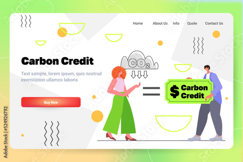 carbon credit project development concept co2 emission environment strategy sustainable ESG development