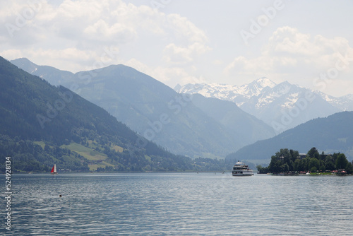 Zellersee lake in Zell am See, Austria