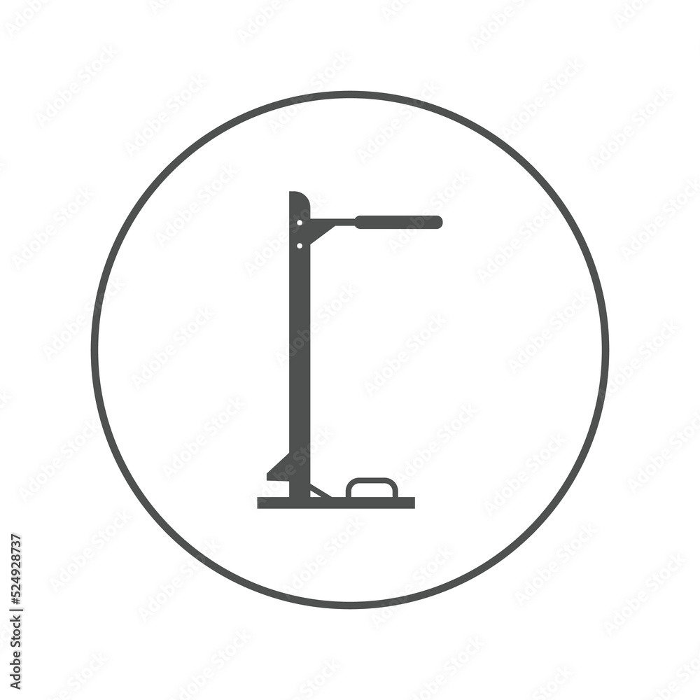 Parallel bar equipment gym icon | Circle version icon | Parallel bar equipment gym icon | Circle version icon |