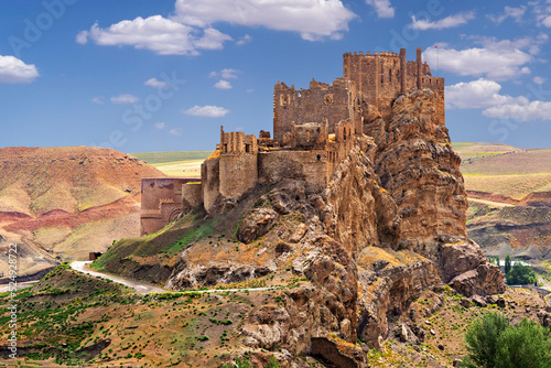 View over the historical fort of Hosap in the province of Van in Turkey photo