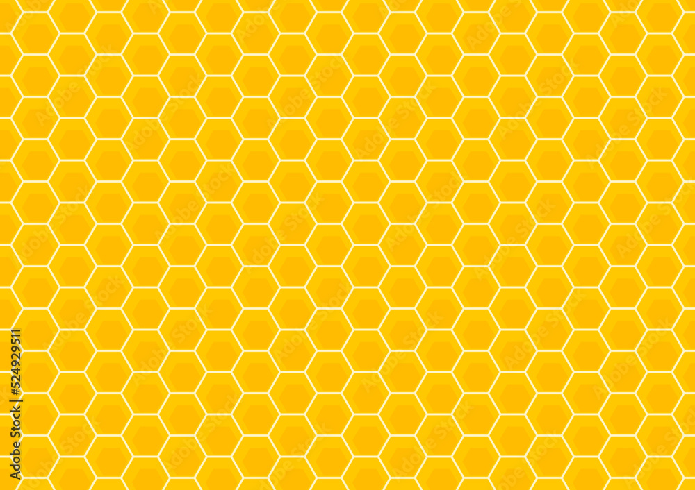 Bee comb pattern vector. Bee comb pattern wallpaper. free space for text. copy space.