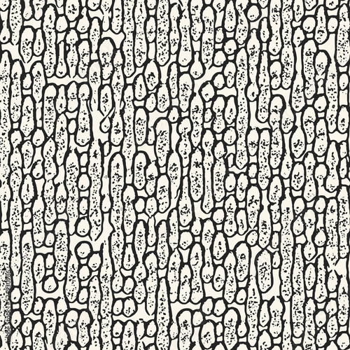 Monochrome Organic Mesh Textured Pattern