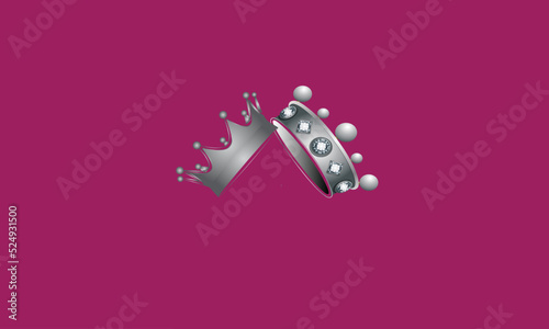 Alphabet letters Initials Monogram logo crown · acme · apex · climax · crest · culmination · head.