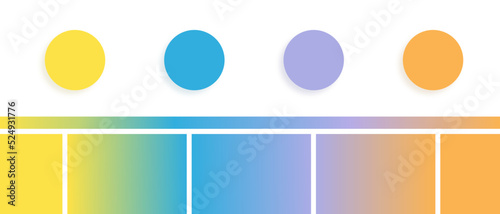 Vibrant color palette hues with gradient  for graphics/ web/ art/ fashion/ designing 