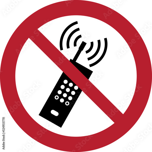 ISO 7010 P013 – No activated mobile phone