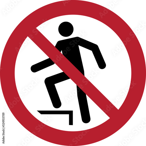 ISO 7010 P019 – No stepping on surface