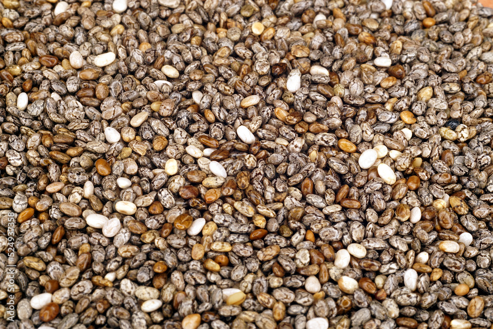 chia seeds background closeup chia seeds background closeup