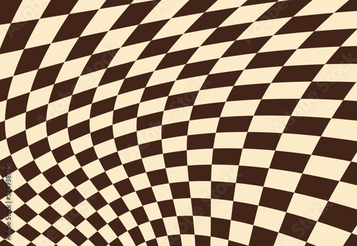 psychedelic geometric pattern with squares. Optical illusion background. Vector illustration