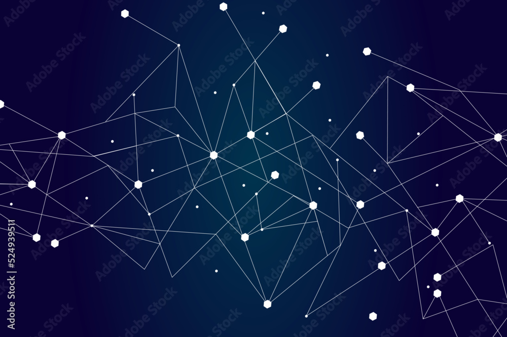 Network abstract connection isolated on blue background. Network technology background with dots and lines. Ai background. Modern abstract concept. Ai background vector, network technology Network abstract connection isolated on blue background. Network technology background with dots and lines. Ai background. Modern abstract concept. Ai background vector, network technology