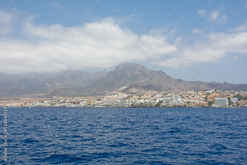 Coast of Tenerife from the sea