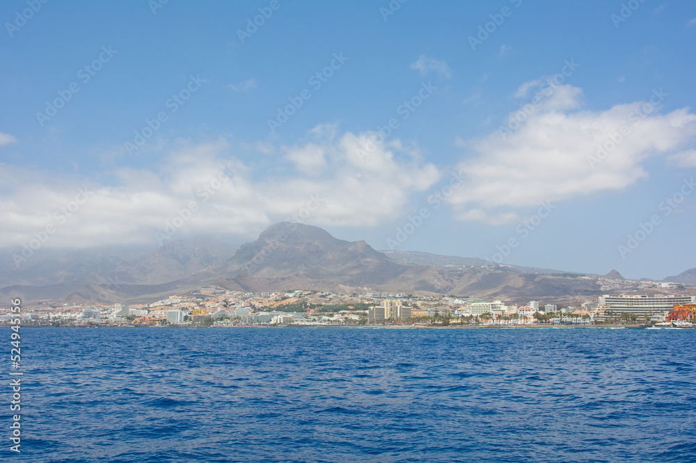 Coast of Tenerife from the sea Coast of Tenerife from the sea