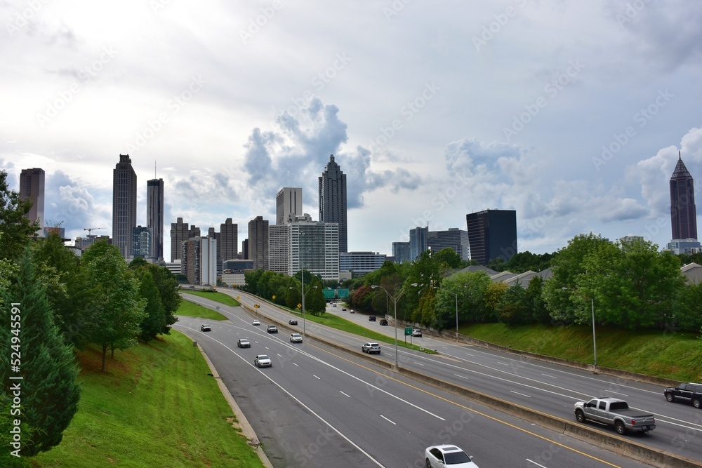 Freedom Parkway in Downtown Atlanta 