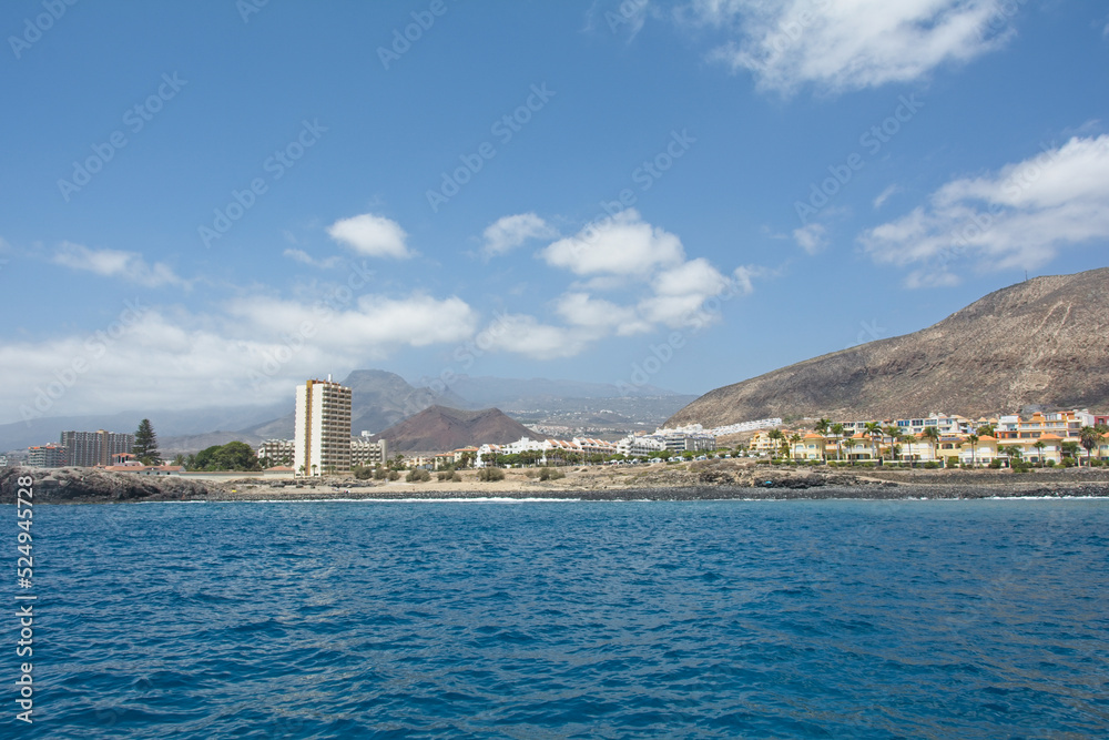 South coast of Tenerife from the sea