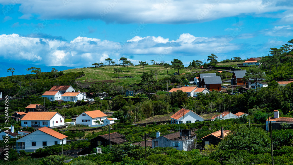 casas Pico ilha Açores natureza campo