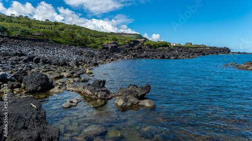 costa ilha do Pico Açores mar oceano 