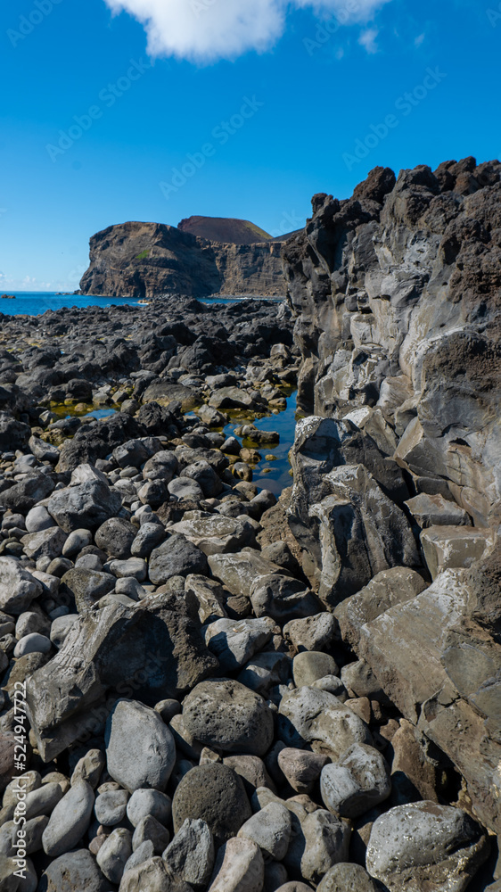 mar faial açores oceano verão natureza rocha vulcanico