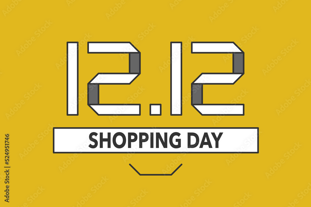 12.12 SALE Shopping Day, Vector illustration.
12.12 SALE Shopping Day, Vector illustration.