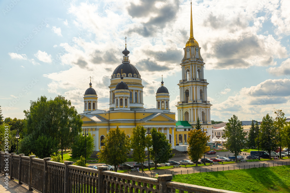 Spaso-Preobrazhensky Cathedral in the provincial town of Rybinsk. Russia