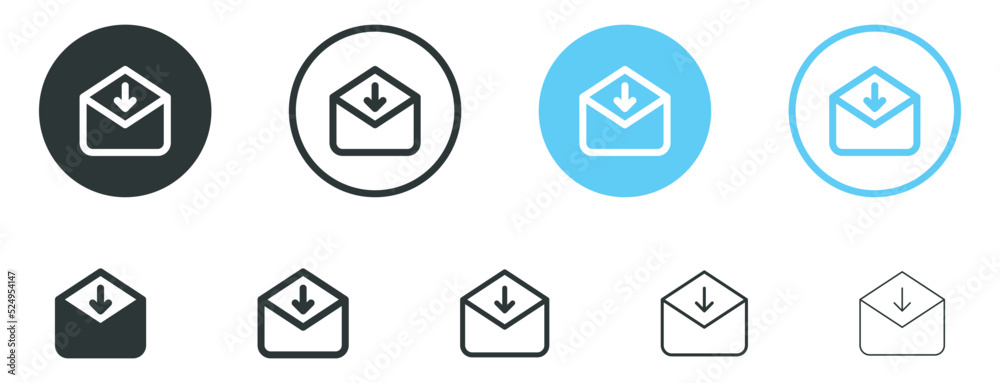 email inbox icon, save message icon sign symbol, mail envelope with arrow down icons button email inbox icon, save message icon sign symbol, mail envelope with arrow down icons button