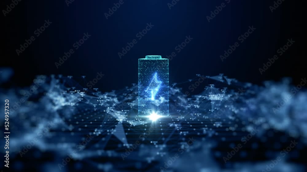 Technology lithium ion battery with fast recharge high power electric energy, battery to electric cars and mobile devices with clean electric, Green renewable energy battery storage future