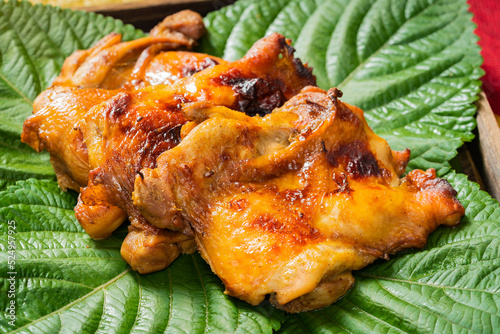 Japanese style, teriyaki chicken thigh