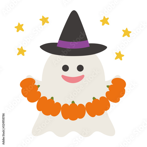 ハロウィンのイラスト／ジャックオーランタン・カボチャ・魔女の帽子