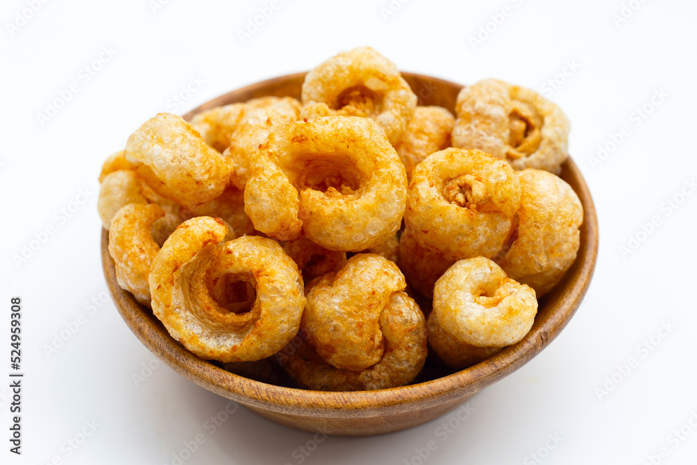Crispy pork rinds or pork snack. Crispy pork rinds or pork snack.