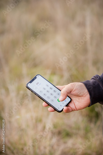 Dialling triple zero on a farm