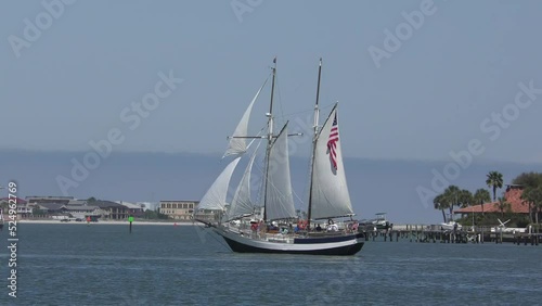 Tall ship near St Augustine, Florida