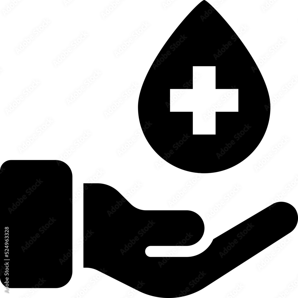 Fototapeta premium blood donation icon