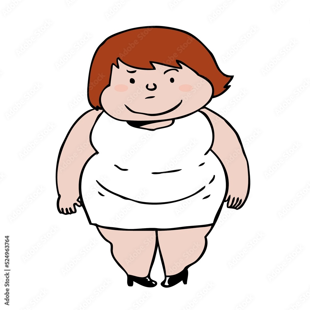 cartoon fat woman suffering from depression cartoon fat woman suffering from depression