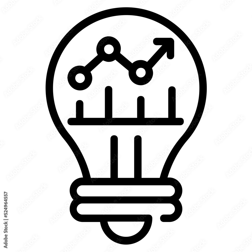 Modern business innovation line icon design Modern business innovation line icon design