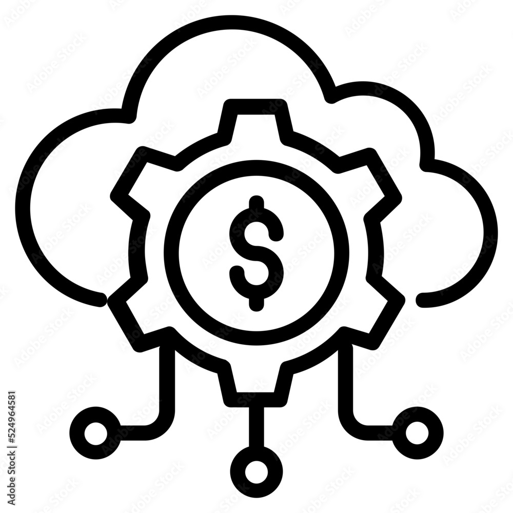 Trendy line icon of a business manager Trendy line icon of a business manager