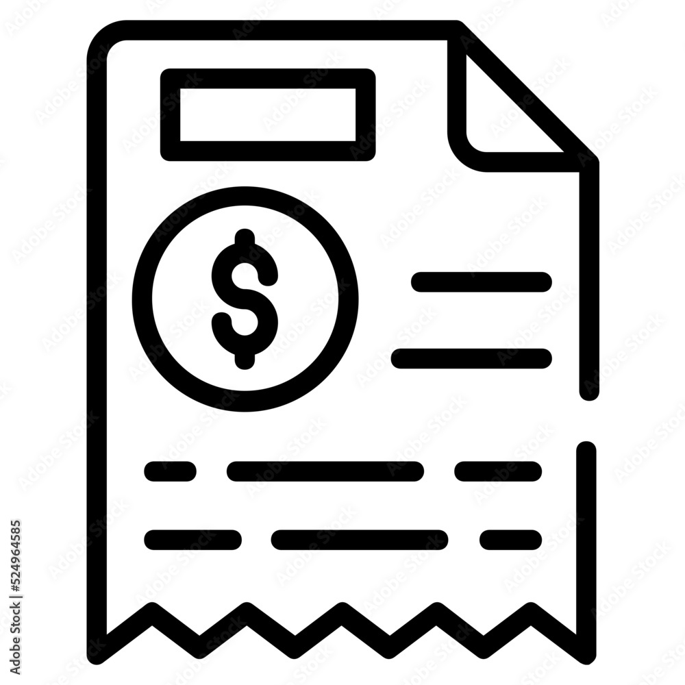 Line editable icon of a business report Line editable icon of a business report