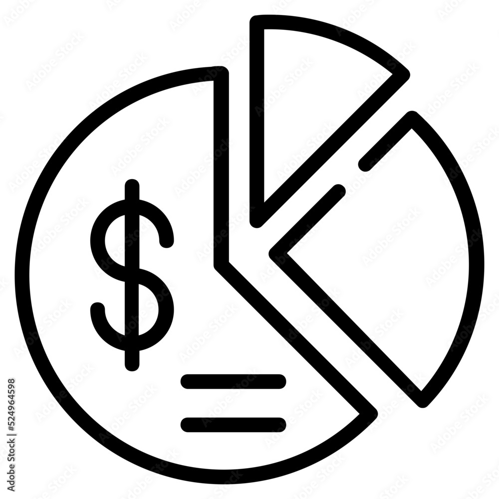 Line editable icon of a business report Line editable icon of a business report