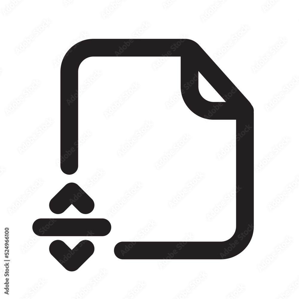 Merge Files Icon with Outline Style Merge Files Icon with Outline Style
