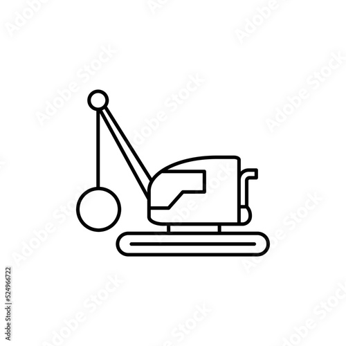 demolition vehicle icon