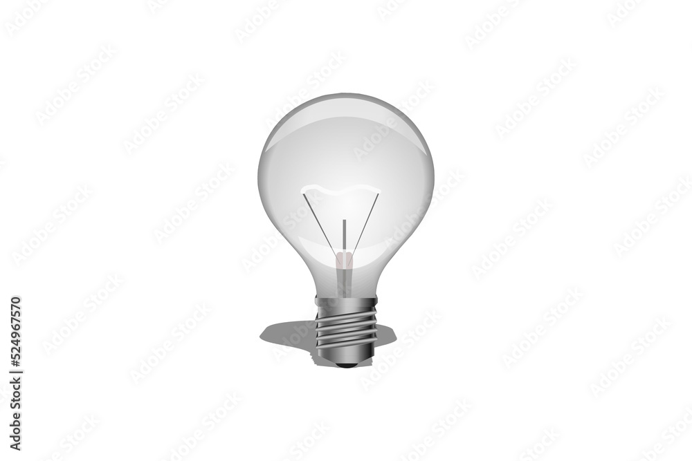3d rendering light bulb isolated on white background 3d rendering light bulb isolated on white background