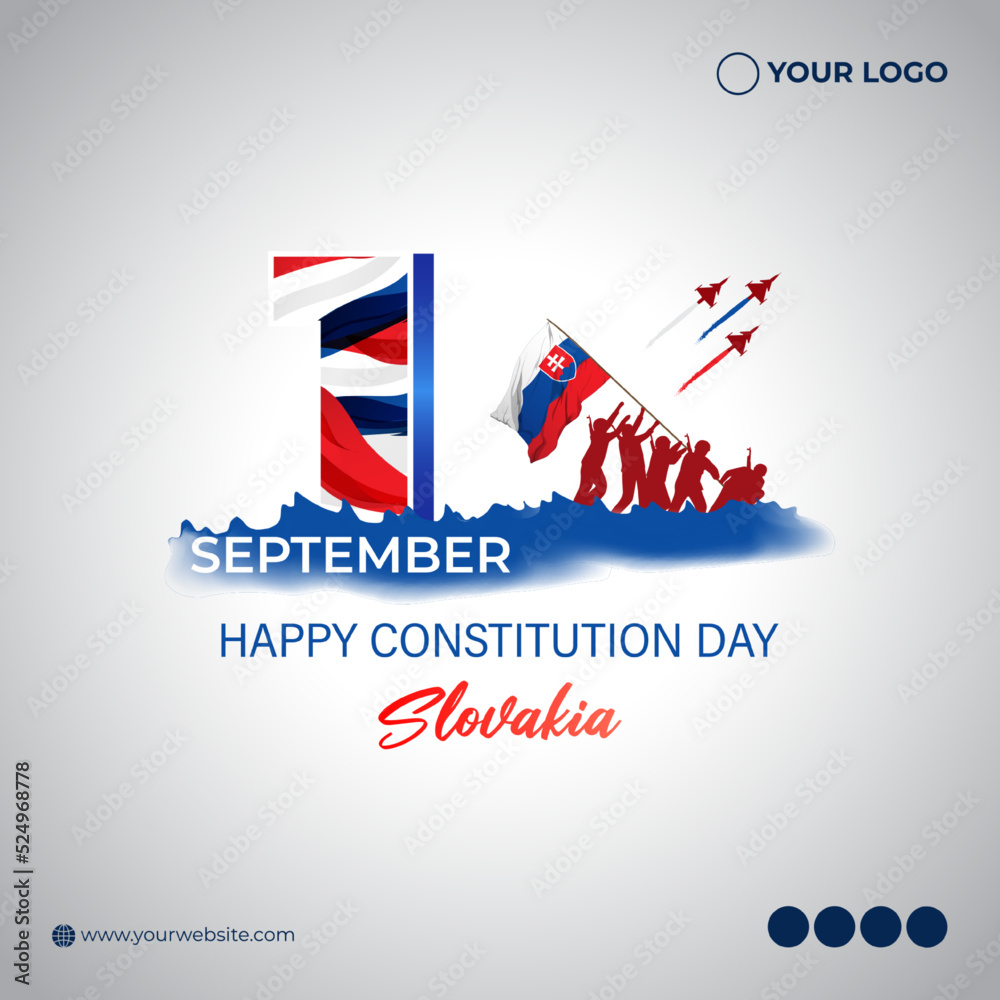 Vector illustration for Slovakia Constitution Day