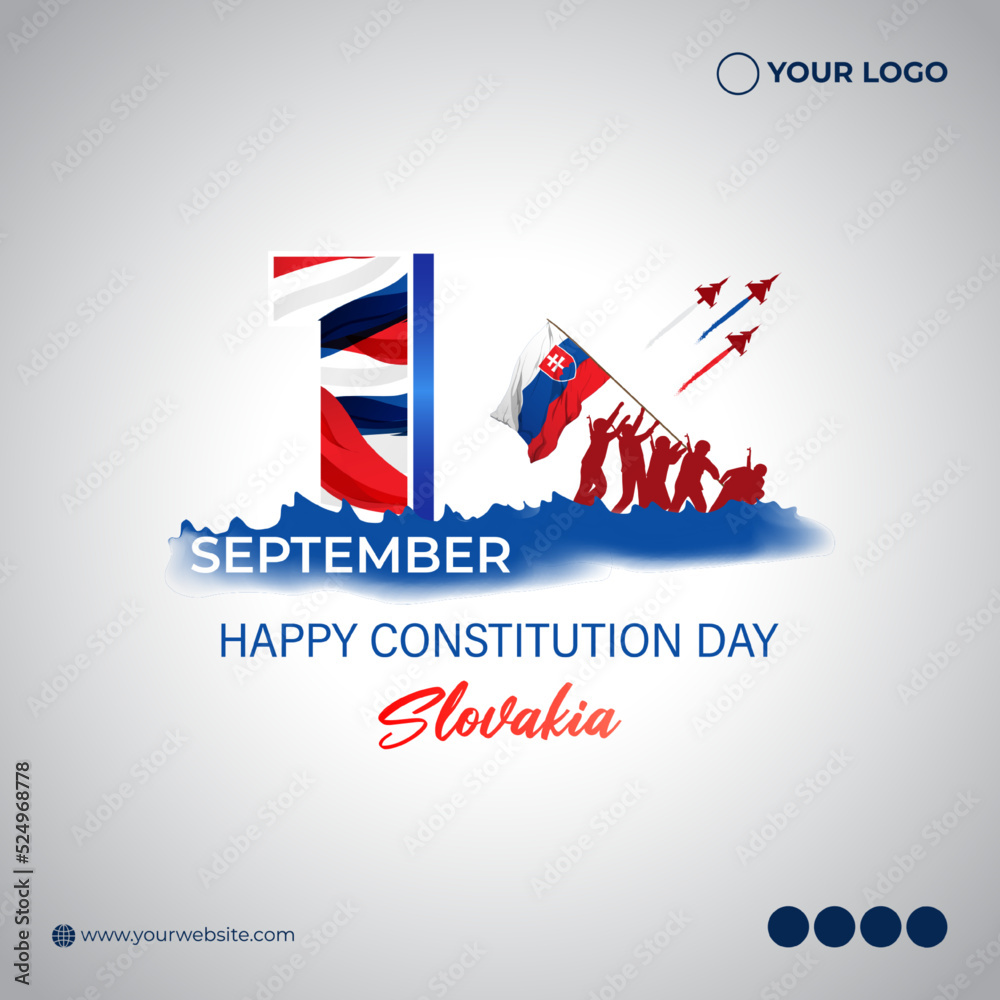 Vector illustration for Slovakia Constitution Day Vector illustration for Slovakia Constitution Day