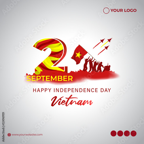 Vector illustration for Vietnam Independence Day