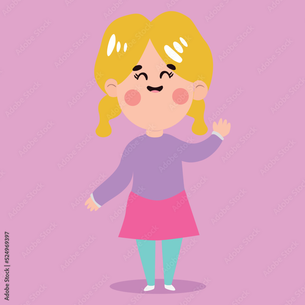 Character for motion design vector (girl) Character for motion design vector (girl)