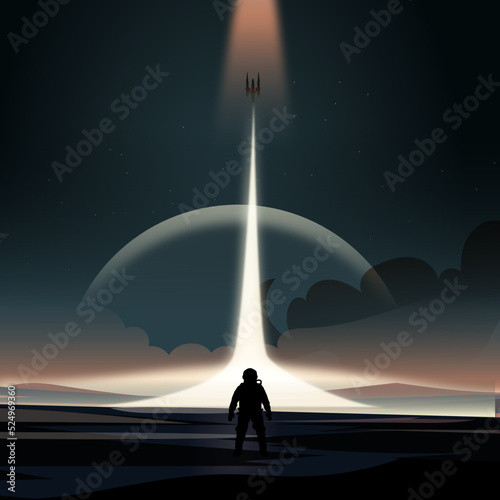 Intersteller Concept vector illustration