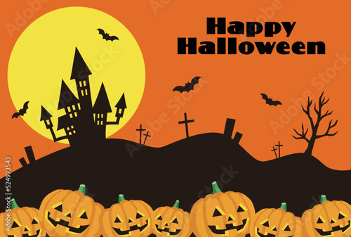 ハロウィンのポストカード