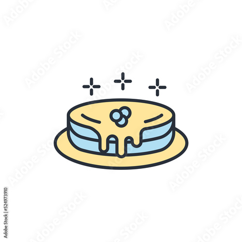 pancake icons  symbol vector elements for infographic web
