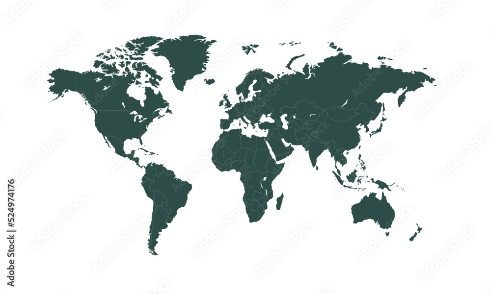 Fototapeta premium map of the world