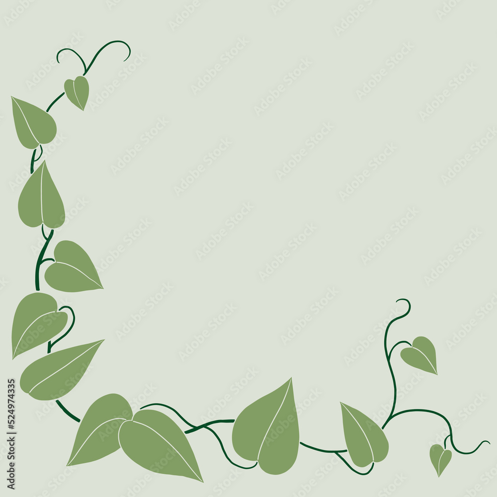 Simplicity ivy freehand drawing flat design. Simplicity ivy freehand drawing flat design.